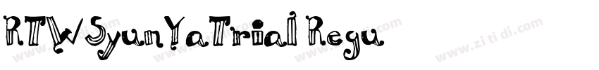 RTWSyunYaTrial Regu字体转换
